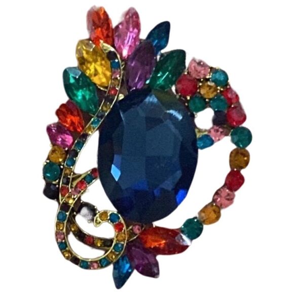 Charming Betsey Johnson Colorful Pendant/Brooch - Picture 5 of 7